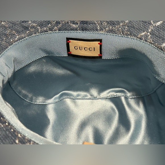 🆕Gucci GG Lame Bucket Hat - Picture 7 of 9